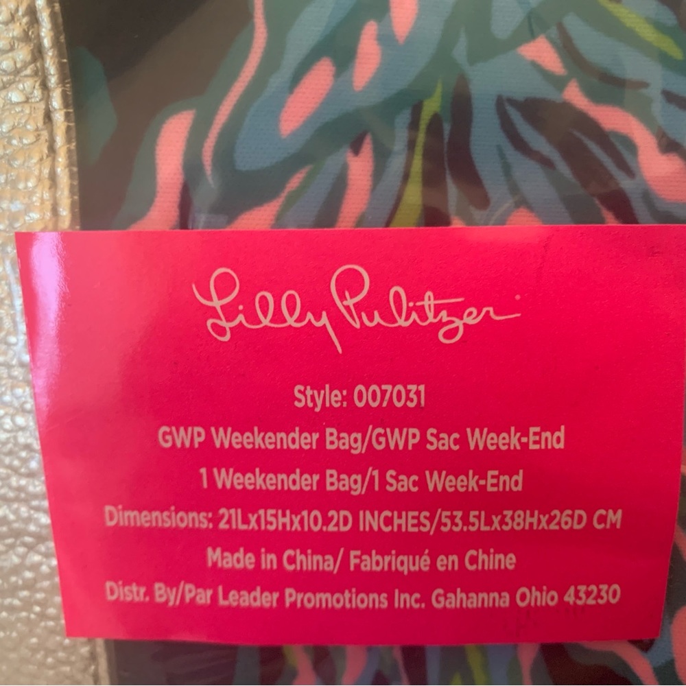 Lilly Pulitzer Weekender Bag - Low Tide Navy